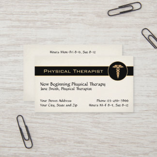 Tarjeta De Visita Physical Therapist Therapy Business Cards