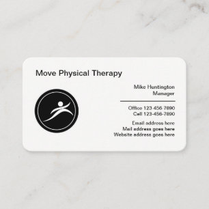 Tarjeta De Visita Physical Therapy Medical Logo Template