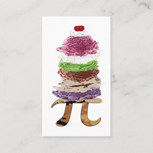 Tarjeta De Visita Pi a la Mode (Anverso)