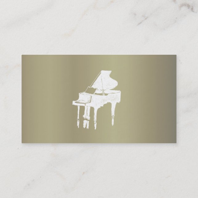 Tarjeta De Visita pianist (Reverso)