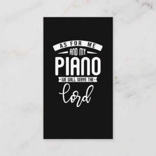 Tarjeta De Visita Pianista Cristiano Música Religiosa Lord Piano Pl