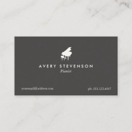 Tarjeta De Visita Pianista Pianista Teacher Grand Piano