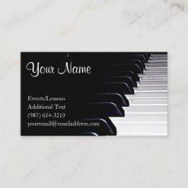Tarjeta De Visita Pianista - profesor - compositor - banda
