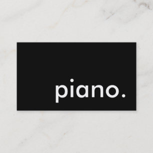 Tarjeta De Visita piano.