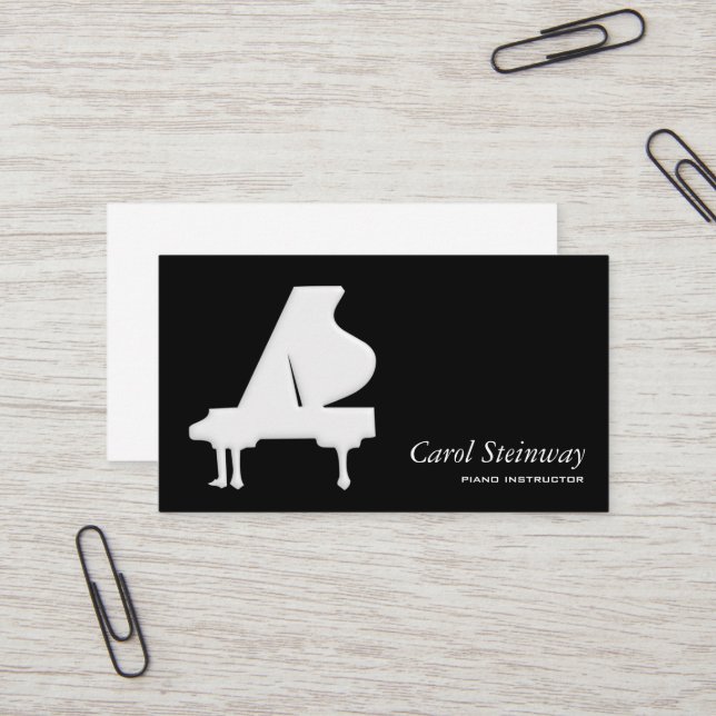Tarjeta De Visita Piano (Anverso/Reverso In Situ)
