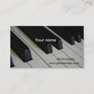 Tarjeta De Visita Piano