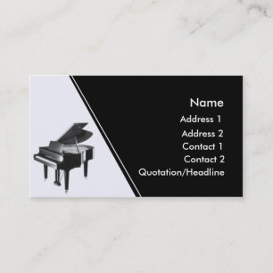 Tarjeta De Visita Piano