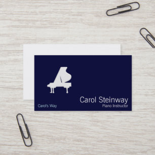 Tarjeta De Visita Piano