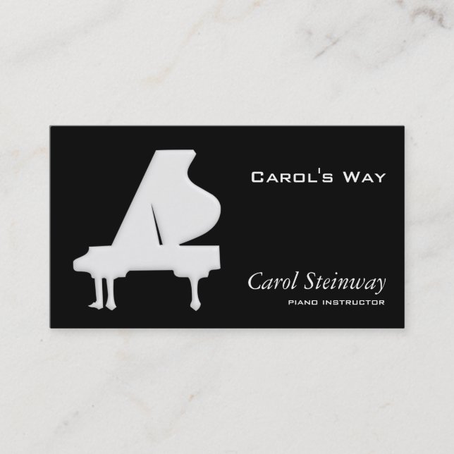 Tarjeta De Visita Piano (Anverso)