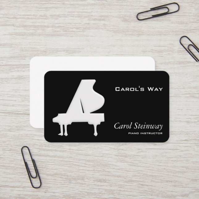 Tarjeta De Visita Piano (Anverso/Reverso In Situ)