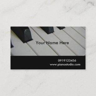 Tarjeta De Visita Piano