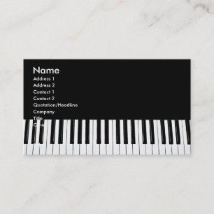 Tarjeta de visita Piano Keys