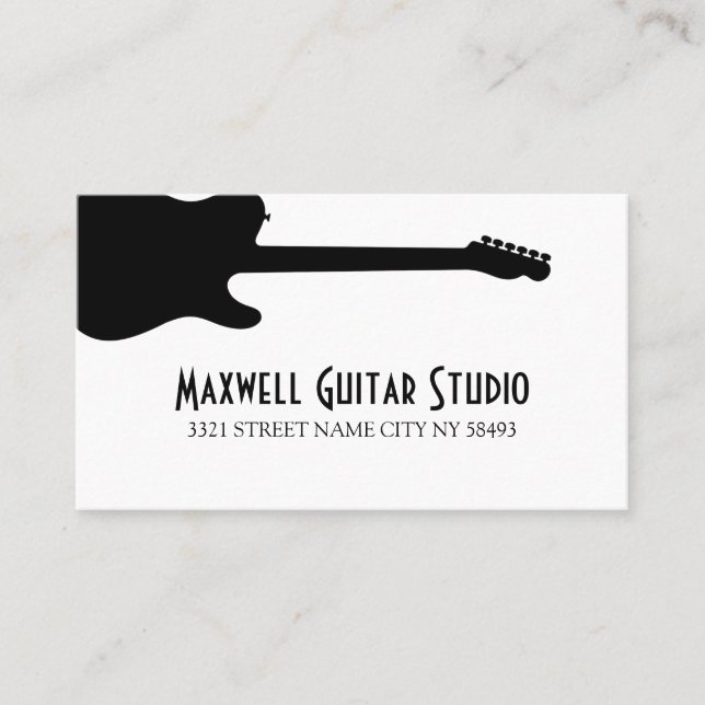 Tarjeta De Visita Piano Lessons Instructor Music Studio Business Ca (Anverso)