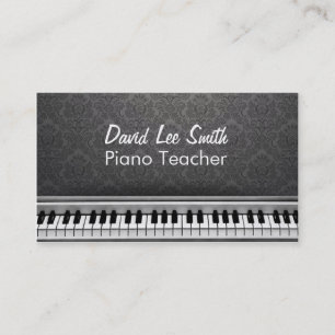 Tarjeta De Visita Piano Teacher