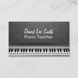 Tarjeta De Visita Piano Teacher