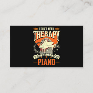 Tarjeta De Visita Piano Therapy Piano Player Pianist 3