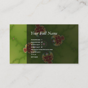 Tarjeta De Visita Picnic Fractalbug - Arte Fractal