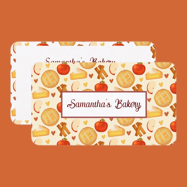 Tarjeta De Visita Pie De Apple E Ingredientes Antiguos (Subido por el creador)