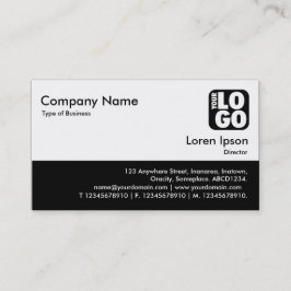 Tarjeta De Visita Pie de colores - Negro