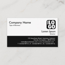 Tarjeta De Visita Pie de colores - Negro