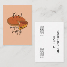Tarjeta De Visita Pie me hace feliz