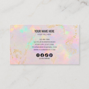 Tarjeta De Visita piedra de ópalo