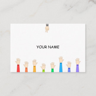 Tarjeta De Visita Piedra, papel o tijera.