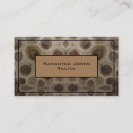 Tarjeta De Visita Piedra Petoskey