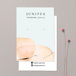 Tarjeta De Visita Piedras de color de agua de tierra que ganan la pa