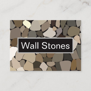 Tarjeta De Visita Piedras de pared coloridas
