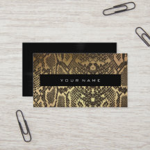 Piel animal Oro negro Python Vip Moda Estilista