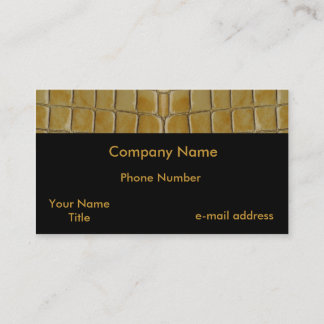 Tarjeta De Visita Piel de serpiente de moda