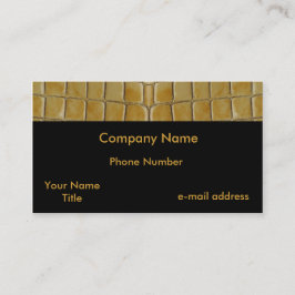 Tarjeta De Visita Piel de serpiente de moda