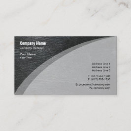 Tarjeta De Visita Piel gris elegante
