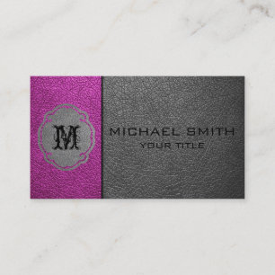 Tarjeta De Visita Piel gris y rosa