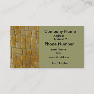 Tarjeta De Visita Piel simulada de serpiente