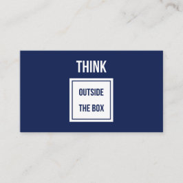 Tarjeta De Visita Piense fuera de la Armada Consultora.