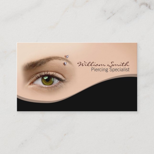 Tarjeta De Visita Piercing specialist Business card