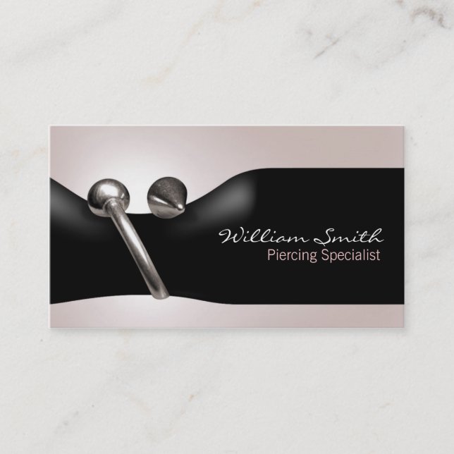 Tarjeta De Visita Piercing specialist Business card (Anverso)