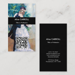 Tarjeta De Visita Pierre-Auguste Renoir - Baile en la ciudad - Códig