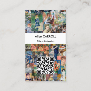 Tarjeta De Visita Pierre-Auguste Renoir - Patchwork - Código QR
