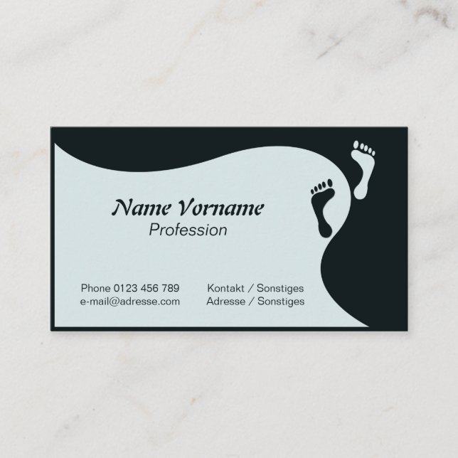 Tarjeta De Visita Pies (Anverso)
