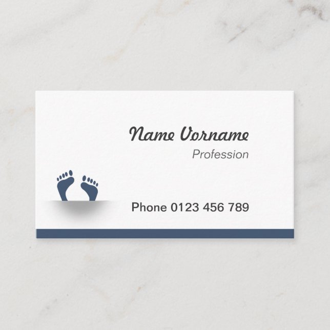 Tarjeta De Visita Pies (Anverso)