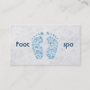 Tarjeta De Visita pies burbujeantes