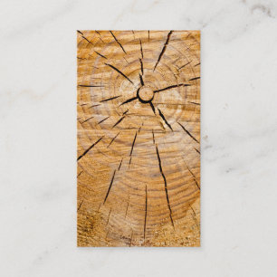 Tarjeta De Visita Pieza de madera de Knotty
