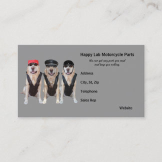 Tarjeta De Visita Piezas de la motocicleta