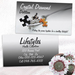 Tarjeta De Visita Piezas De Rompecabezas En El Profesional Sanitario