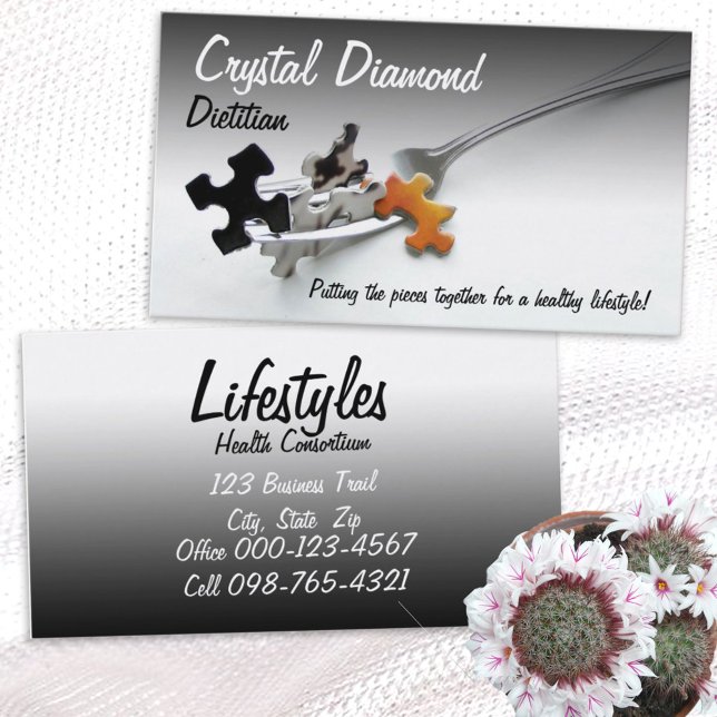 Tarjeta De Visita Piezas De Rompecabezas En El Profesional Sanitario (Subido por el creador)