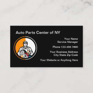 Tarjeta De Visita Piezas Y Servicio De Automoción