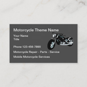 Tarjeta De Visita Piezas Y Servicio De Reparación De Motocicletas